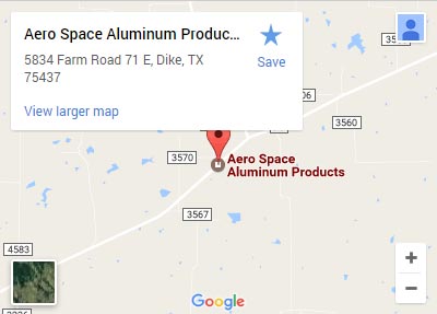 Aero Space Aluminum Products on Google Maps